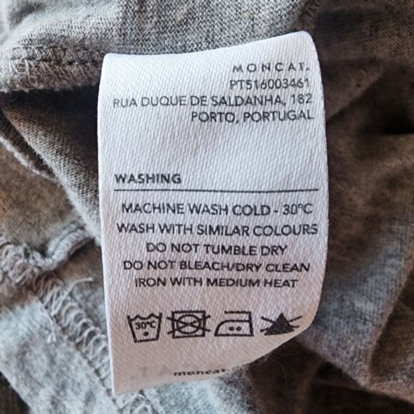 Moncat X Typographia Mens Large Shirt Organic Cotton Vinyl Records Graphic Gray - Picture 9 of 10